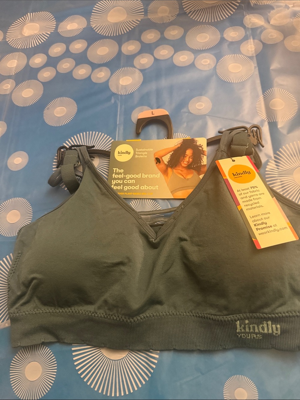 Kindly Olive Green Wireless Bralette - Comfort Stretch